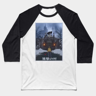 Attack on Village Baseball T-Shirt